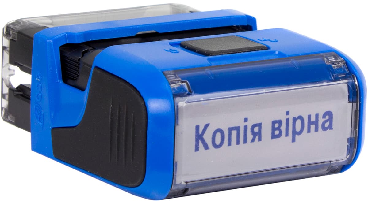 Оснастка для штампа пласт. 38х14мм Trodat №4911 "Копія вірна" (синя) — фото 4