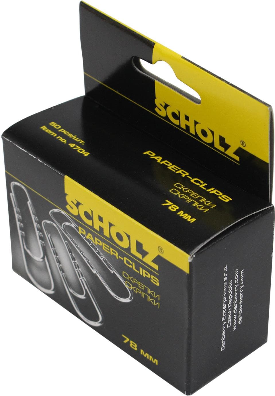 Скріпки "Scholz" №4704 78мм (50шт) прямі — купити | Канцелярський Сад