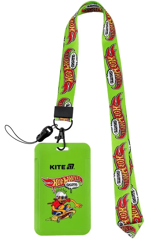 Бейдж-слайдер "Kite" зі шнурком №HW25-450 Hot Wheels — купити | Канцелярський Сад