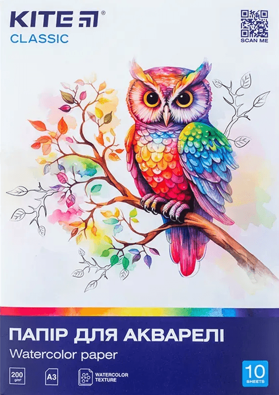 Папка для аквар. 10/200 А3 Kite Classic №K-268/Kite — купити | Канцелярський Сад