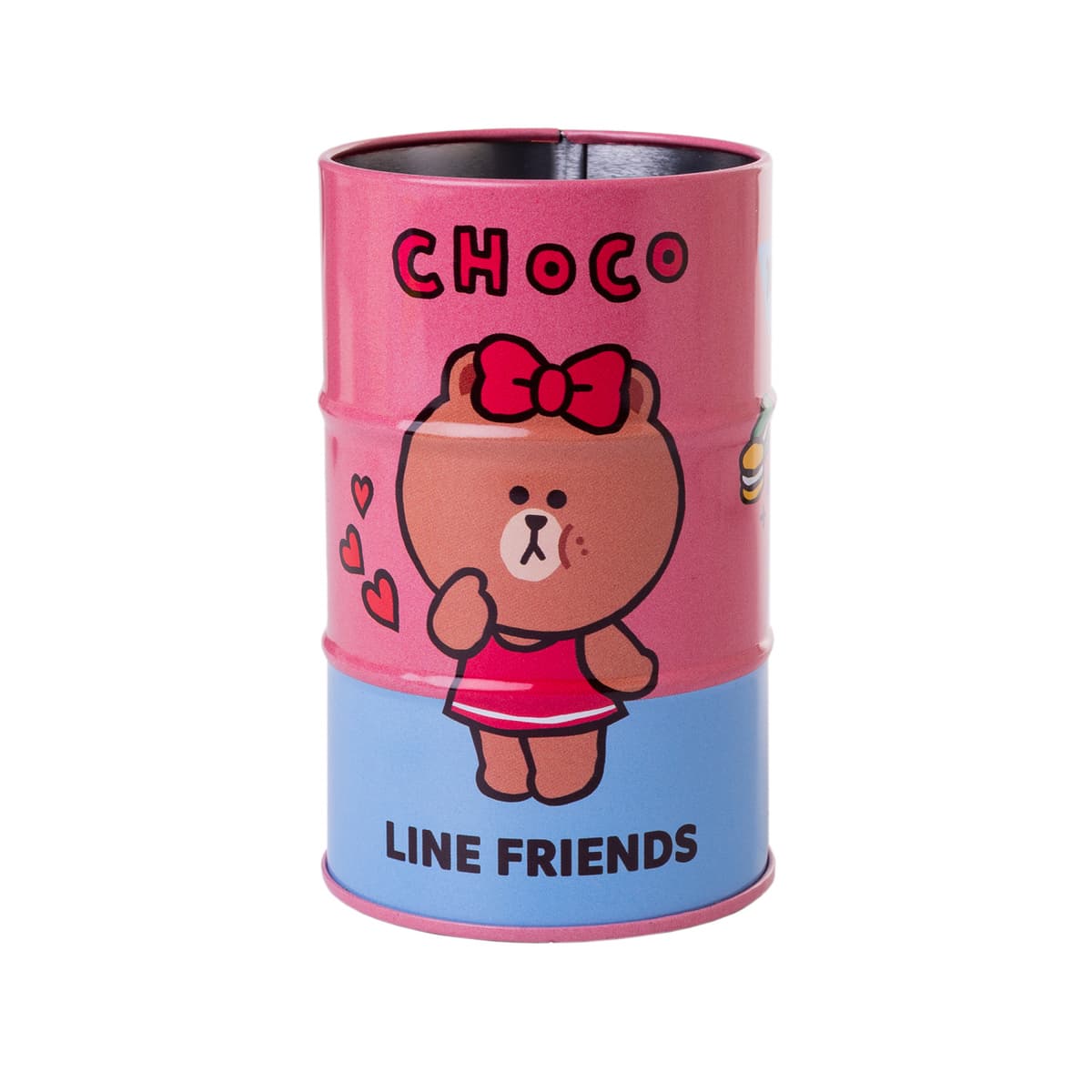 Стакан-підставка метал. "Yes" №708098 "Line friends" бочка — купити | Канцелярський Сад