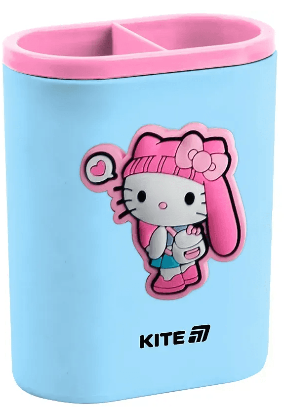 Стакан для ручок "Kite" №HK25-170-1 з фігуркою Hello Kitty — купити | Канцелярський Сад
