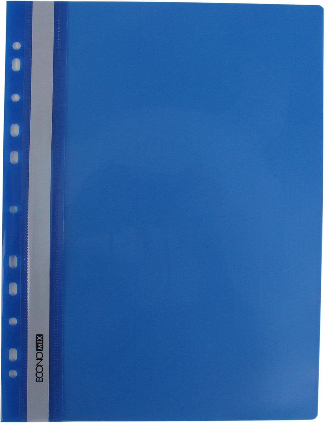Папка-швидкозш. "Economix" №E31510-02 А4 з прозор.верхом,з перфор.,глянц. синя — купити | Канцелярський Сад