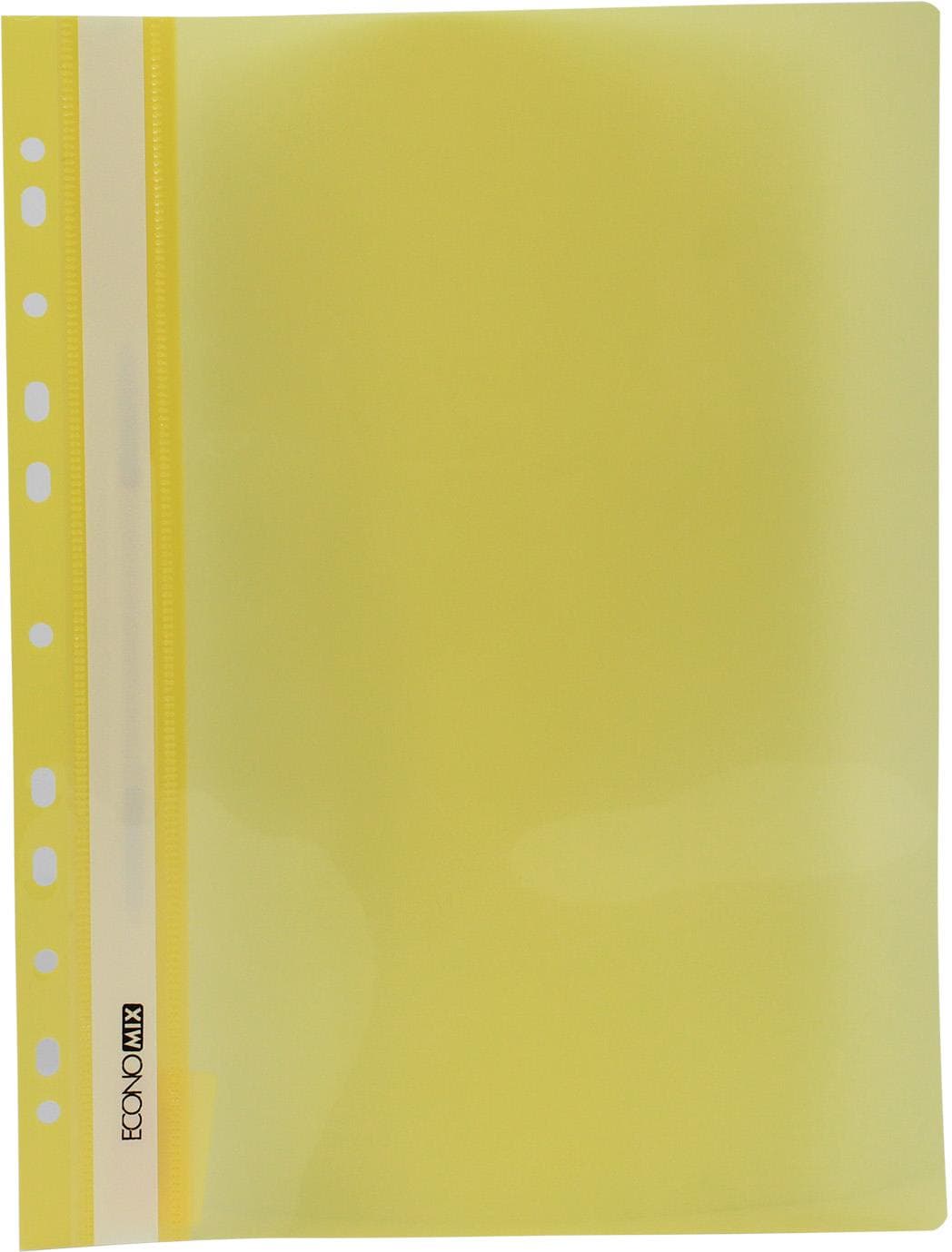 Папка-швидкозш. "Economix" №E31510-05 А4 з прозор.верхом,з перфор.,глянц. жовта — купити | Канцелярський Сад
