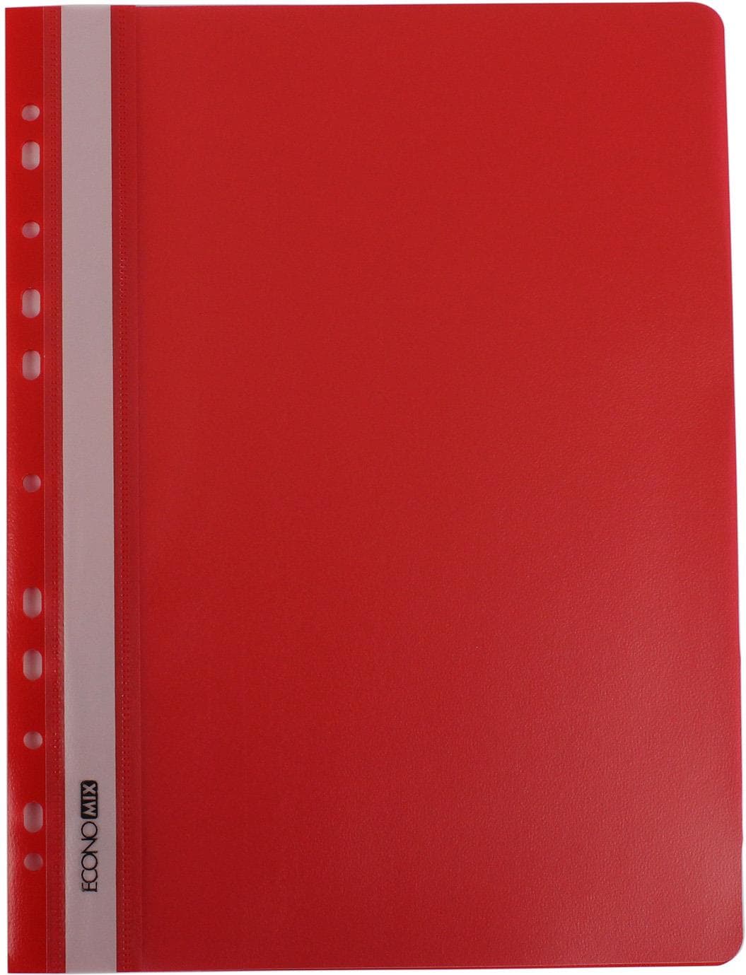 Папка-швидкозш. "Economix" №E31508-03 А4 з прозор.верхом,зперфор.,апельс.,черв — купити | Канцелярський Сад