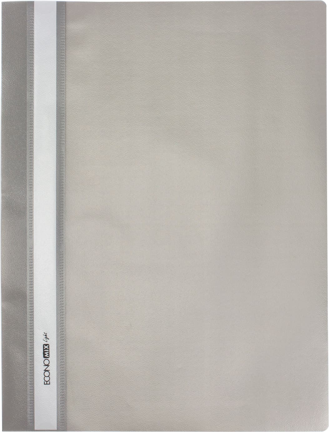 Папка-швидкозш. "Economix Light" №E38503-10 А4 з прозор.верхом,без перфор.,апельс.,сіра — купити | Канцелярський Сад