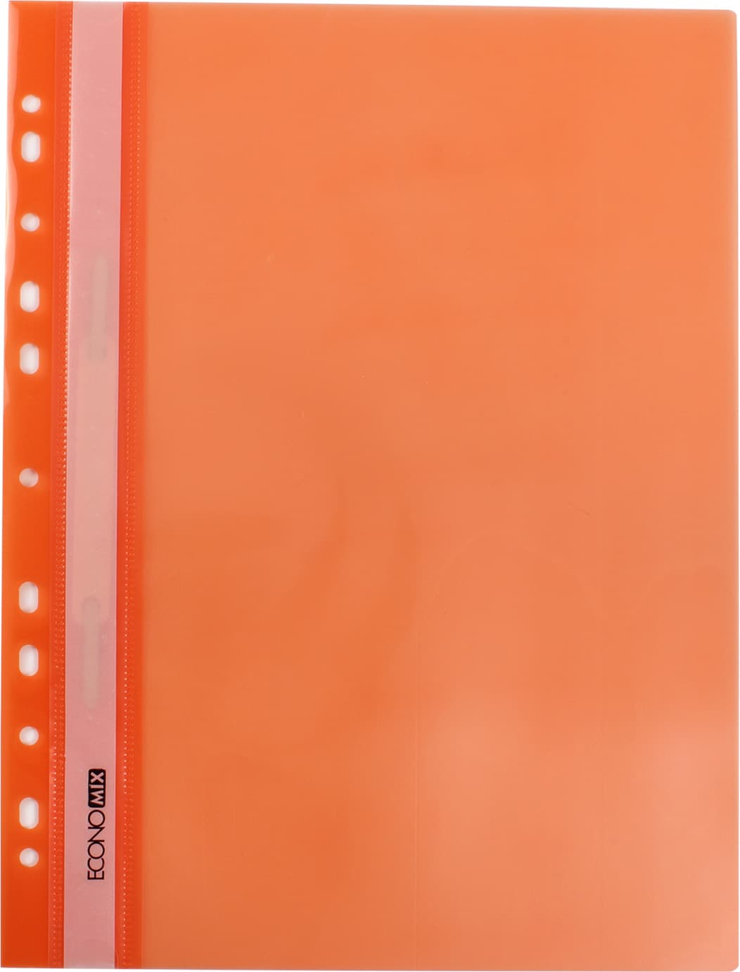 Папка-швидкозш. "Economix" №E31510-06 А4 з прозор.верхом,з перфор.,глянц.помаранчева — купити | Канцелярський Сад