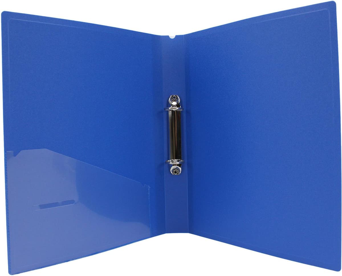 Папка "Economix" №E30701-02 А4 на 2кільця d-25мм (O) (синя) — фото 3