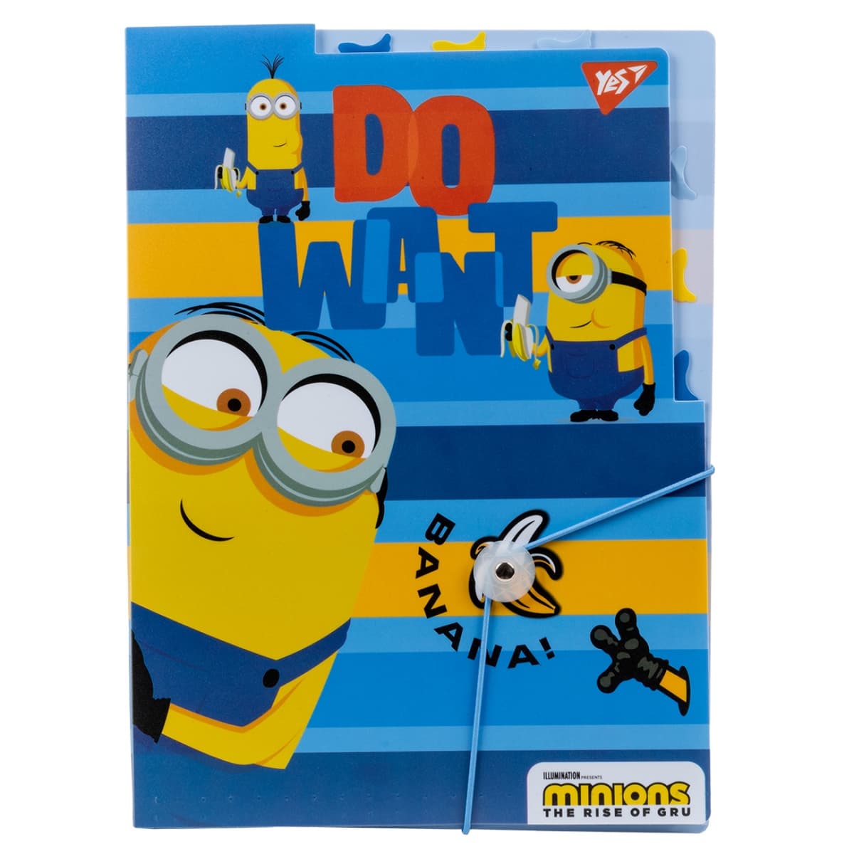 Папка "Yes" А4 №492100 "Minions" на рез. з 3розд. — купити | Канцелярський Сад