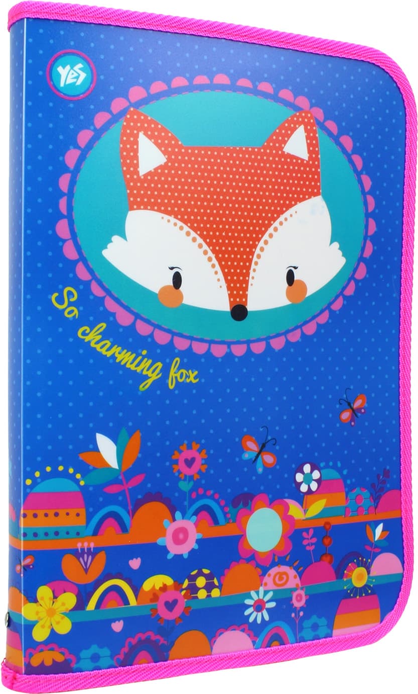 Папка для праці А4 "Yes" №491321 "Charming animals" на блиск. пласт. з внутр. карм. — купити | Канцелярський Сад