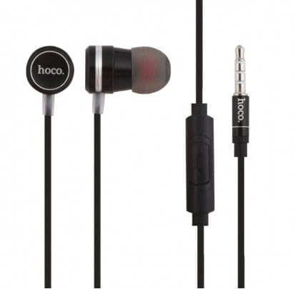 Навушники вакуумні метал. HOCO Ling Sound M16 1,2м black+мікрофон — фото товару | Канцелярський Сад