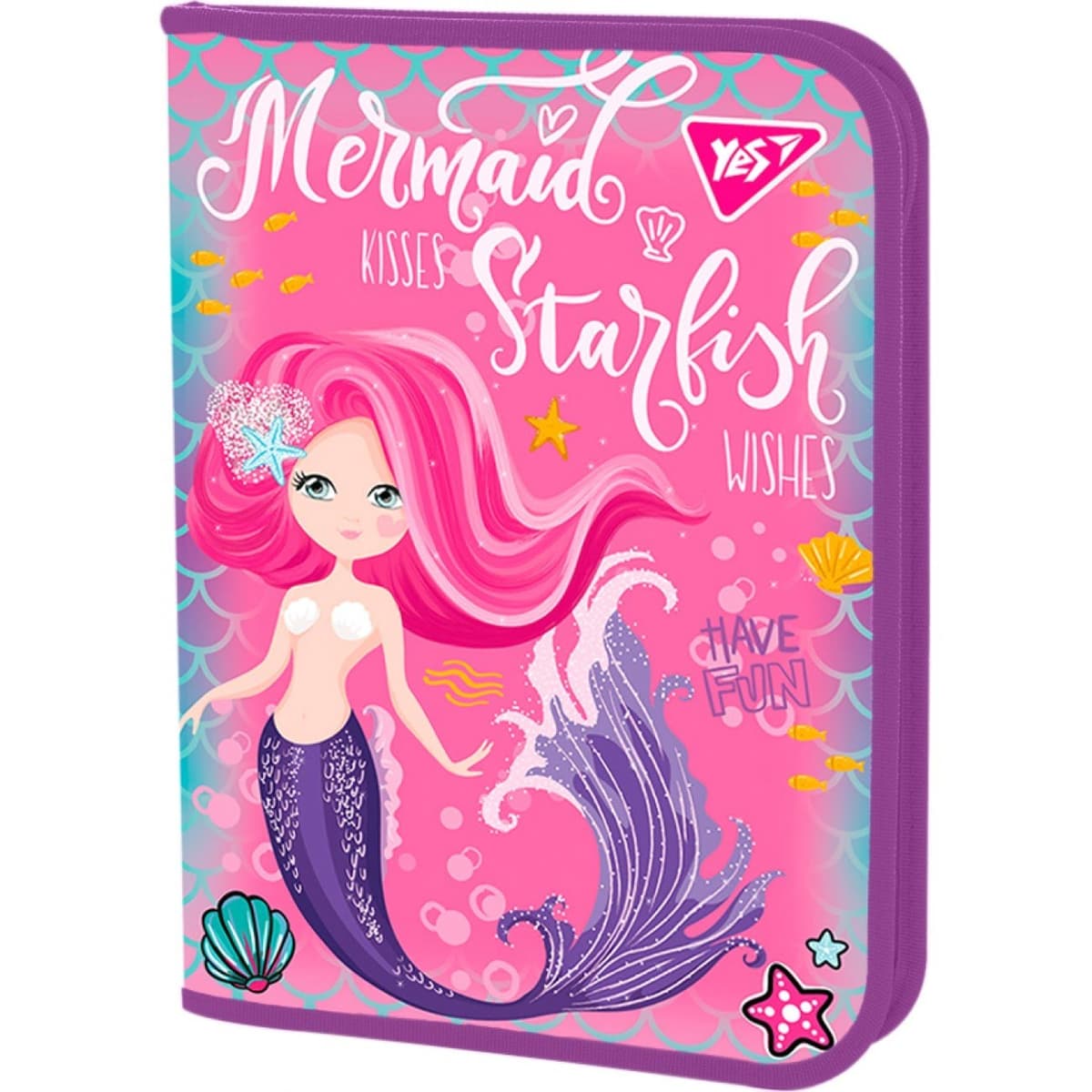 Папка для праці А4 "Yes" №491877 FC "Mermaid" на блиск. пласт. — купити | Канцелярський Сад