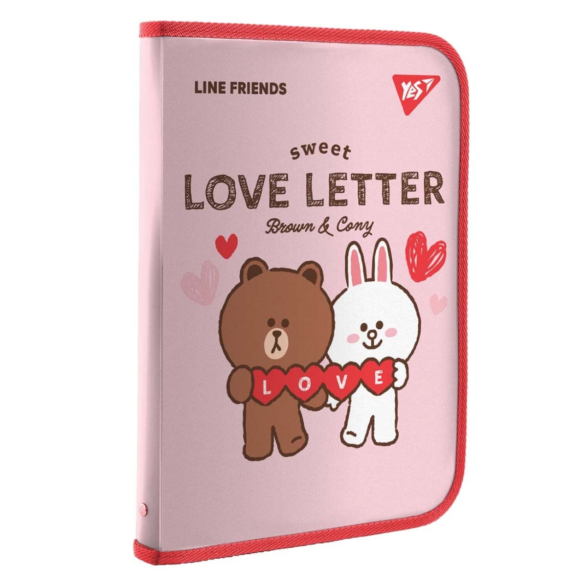 Папка для праці А4 "Yes" №492108 "Line Friends" на блиск. пласт.,з внутр.кишенею — купити | Канцелярський Сад