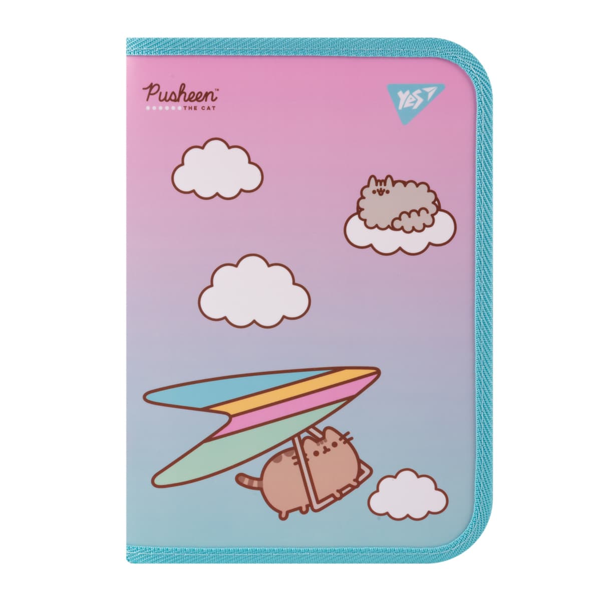 Папка для зош. В5 "Yes" №492204 "Pusheen. Stormy" на блиск. пласт. — купити | Канцелярський Сад