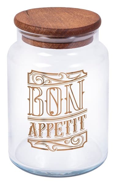 Банка скло "Herevin Bon Appetit" 0,635л з кришкою №232004-147 — купити | Канцелярський Сад