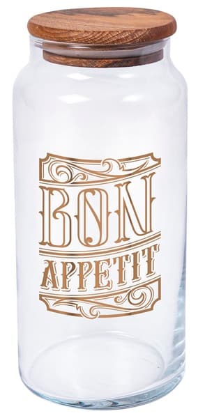 Банка скло "Herevin Bon Appetit" 1,4л з кришкою №232006-147 — купити | Канцелярський Сад