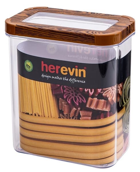 Контейнер для харч. прод. пласт. "Herevin Wood" Transparent Lid 1,8л №161207-003 — купити | Канцелярський Сад