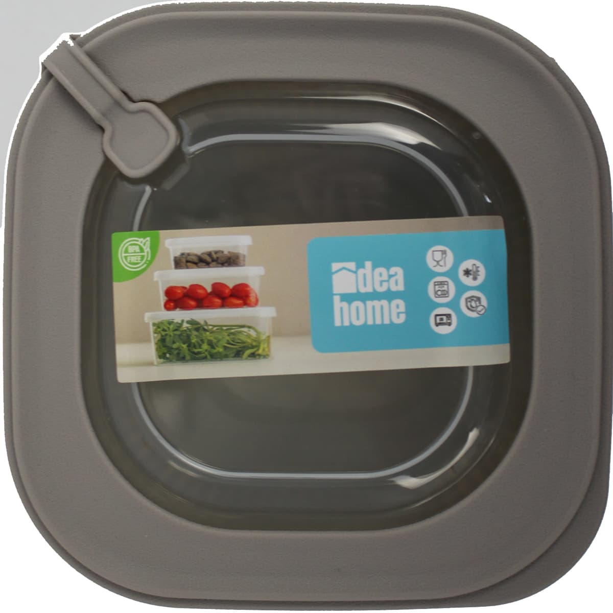 Контейнер для харч. прод. пласт. "Idea Home Line Box Bej" 0,6л квадр. №00681 — фото 3