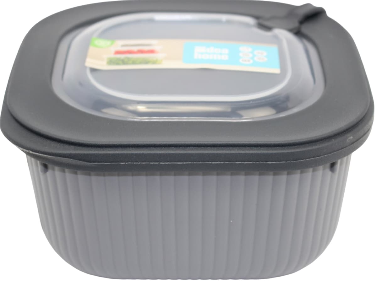 Контейнер для харч. прод. пласт. "Idea Home Line Box Gray" 1,8л квадр. №00683 — фото 4
