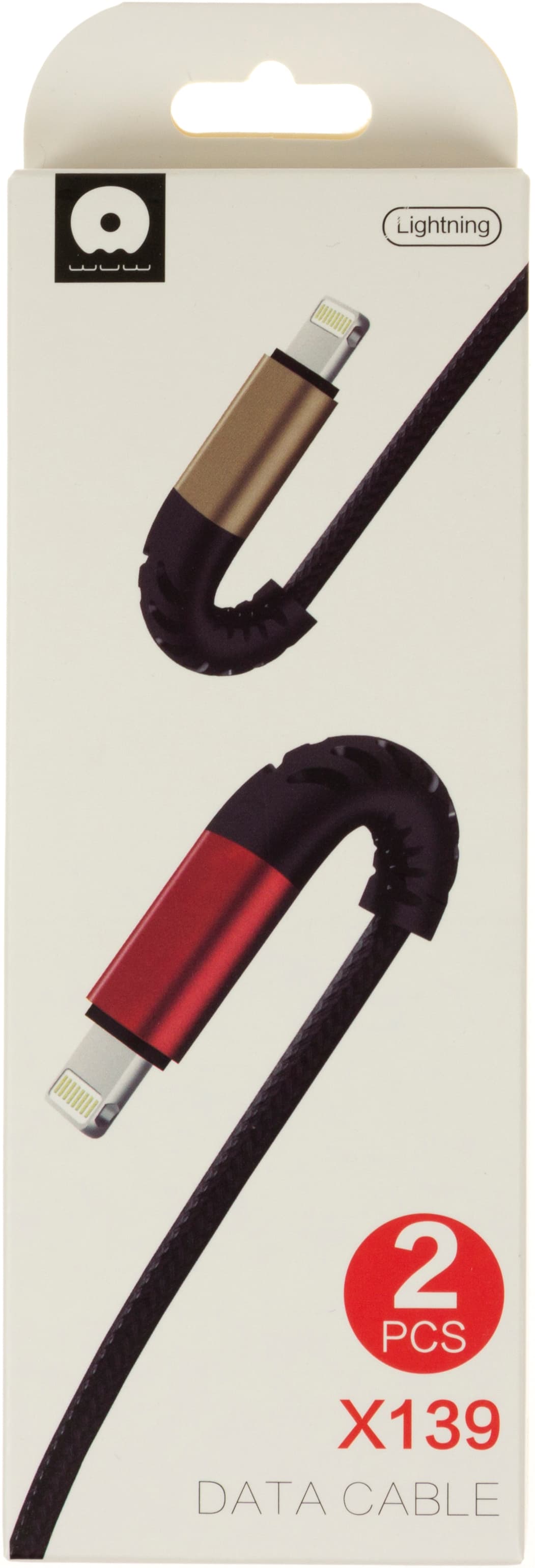 Набір кабелів WUW №X139 lightning 2шт 2.4A , USB black/Breidon — купити | Канцелярський Сад