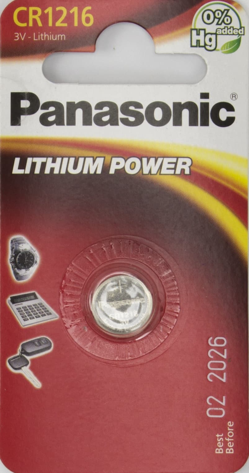 Батарейка Panasonic CR1216/1bl — купити | Канцелярський Сад