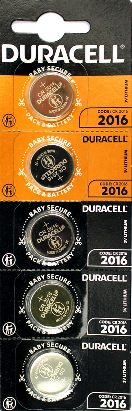 Батарейка Duracell CR2016/5bl — купити | Канцелярський Сад