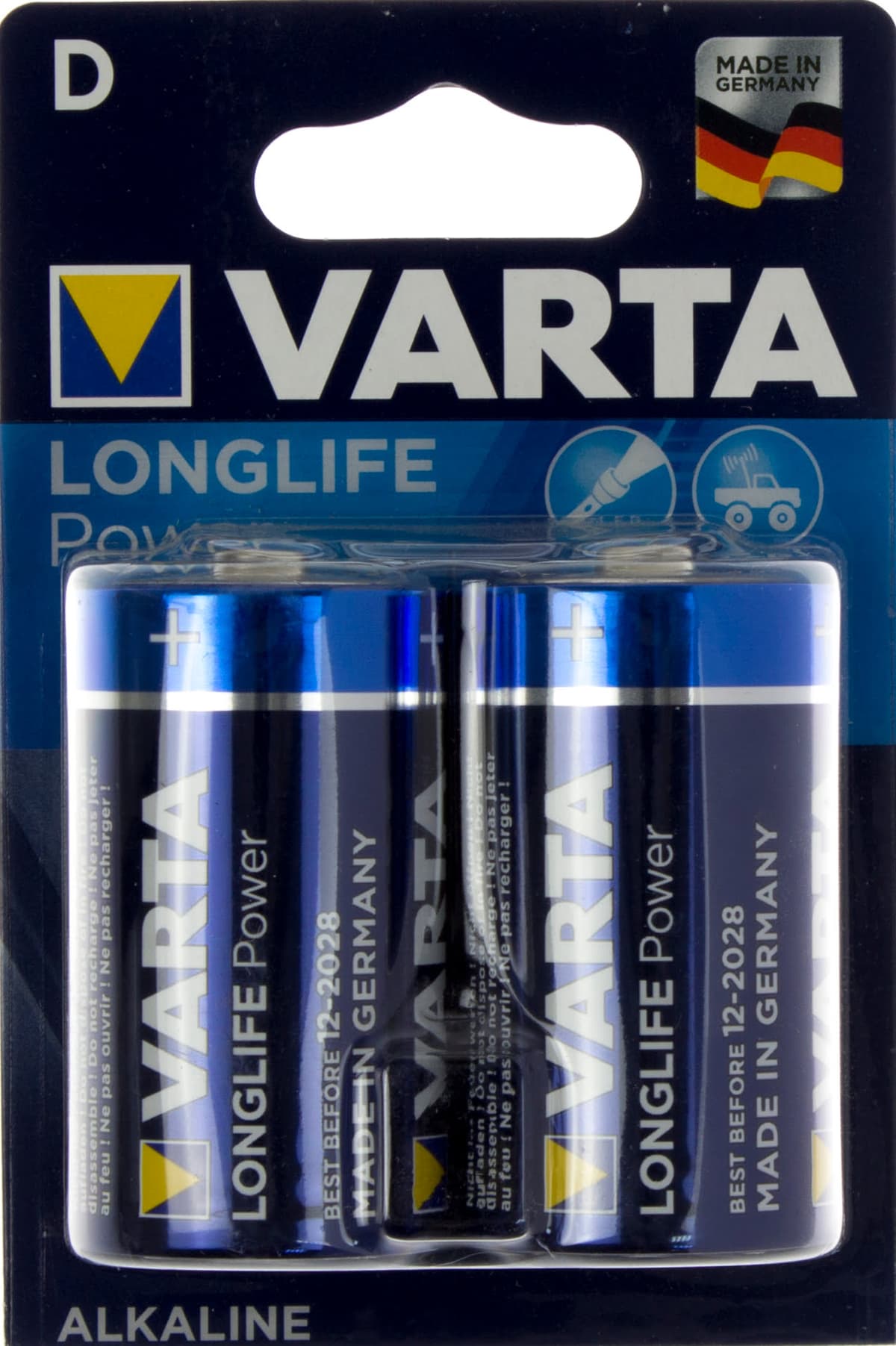 Батарейки Varta high energy/longlife power LR-20/блістер 2шт — купити | Канцелярський Сад