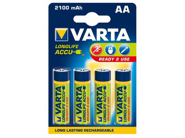 Акумулятори Varta R2U Ni-Mh (R-06,2100mAh)/блістер 4шт — фото товару | Канцелярський Сад