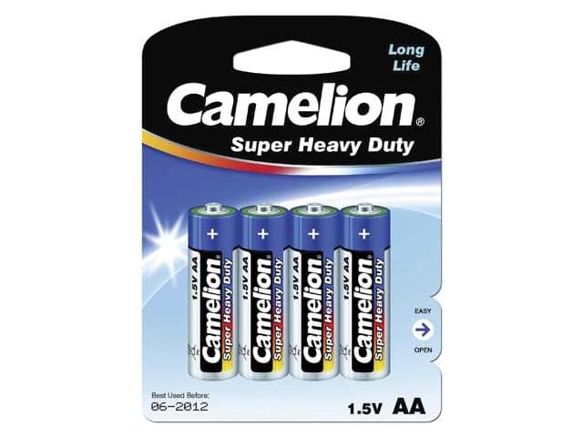 Батарейки Camelion blue R-06/блістер 4шт — купити | Канцелярський Сад