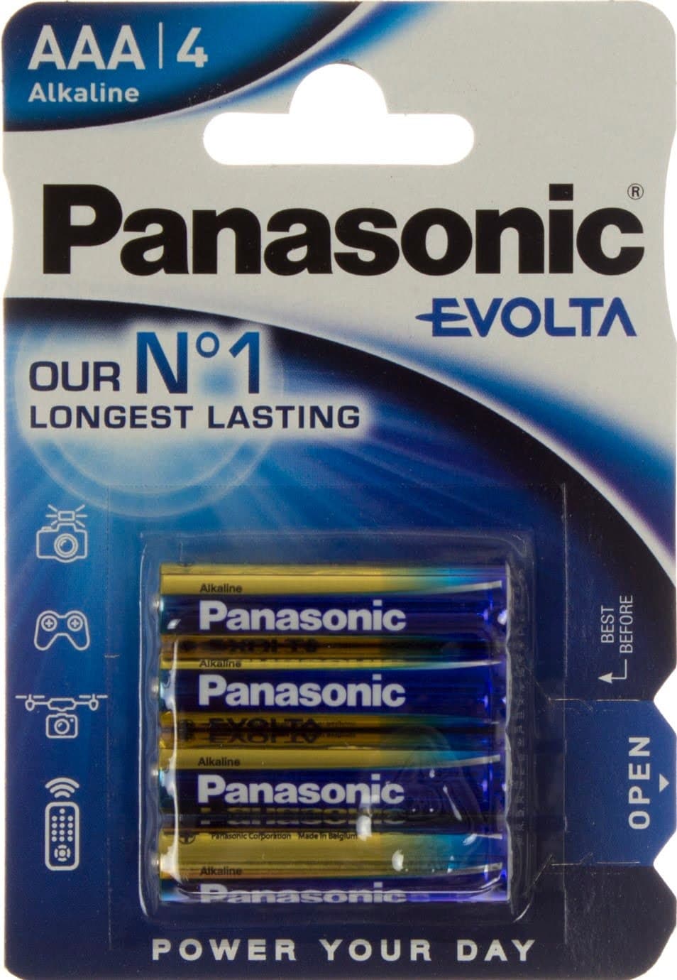 Батарейки Panasonic Alkaline Evolta LR-03/блістер 4шт — купити | Канцелярський Сад