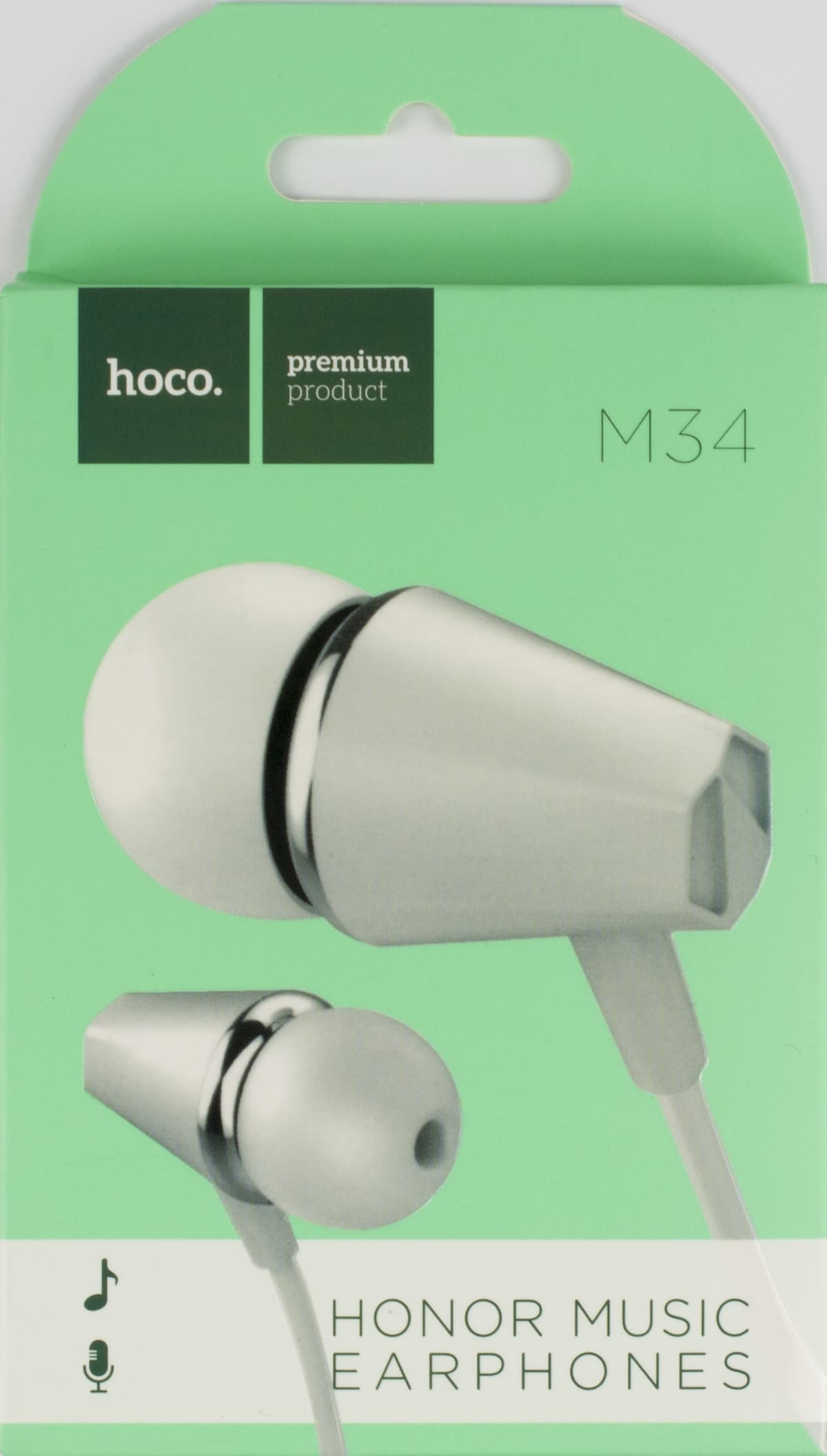 Навушники вакуумні HOCO M34 1,2м white+мікрофон — купити | Канцелярський Сад