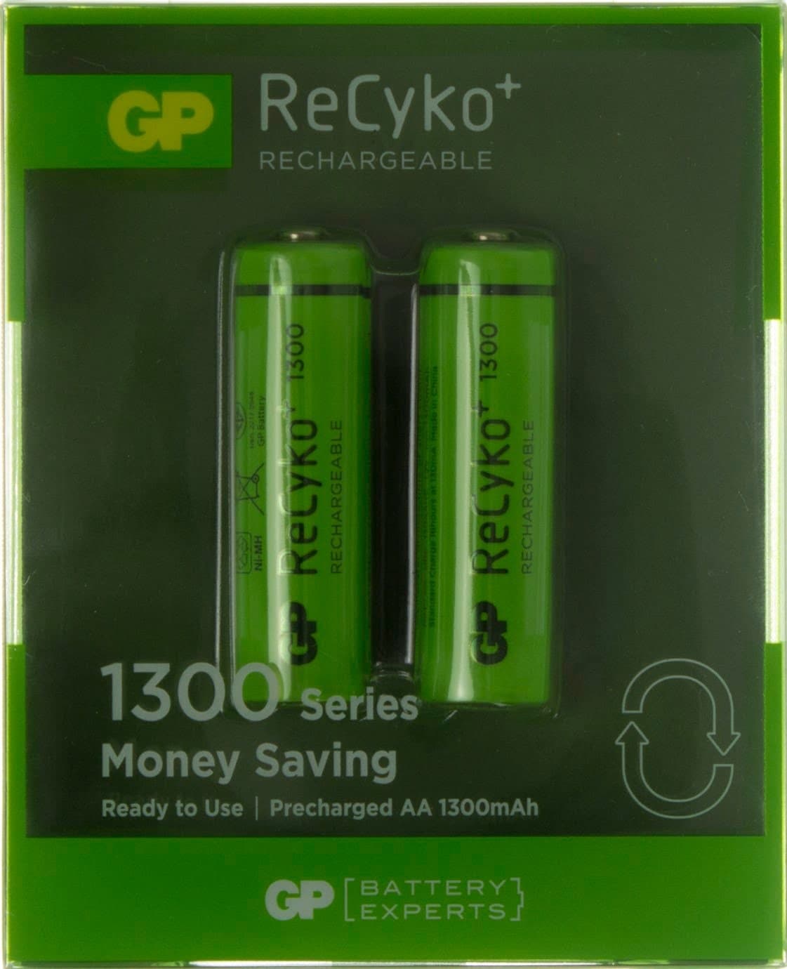 Акумулятори GP NіMH 130AAHCE-2GBE2 (R-06,1300mAh)/блістер 2шт — купити | Канцелярський Сад