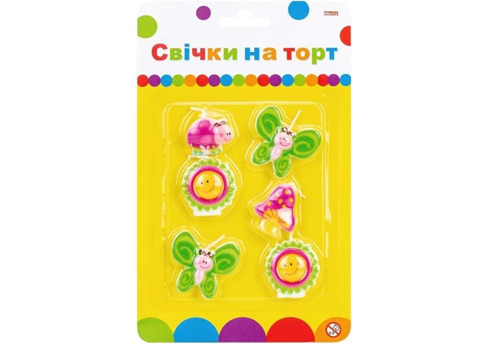 Набір свічок "Весна" (6шт) №MX624030 — купити | Канцелярський Сад