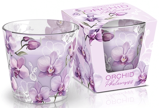 Свічка з ароматом "Bartek candles" 115г/30год. Orchid Phalaenopsis — купити | Канцелярський Сад
