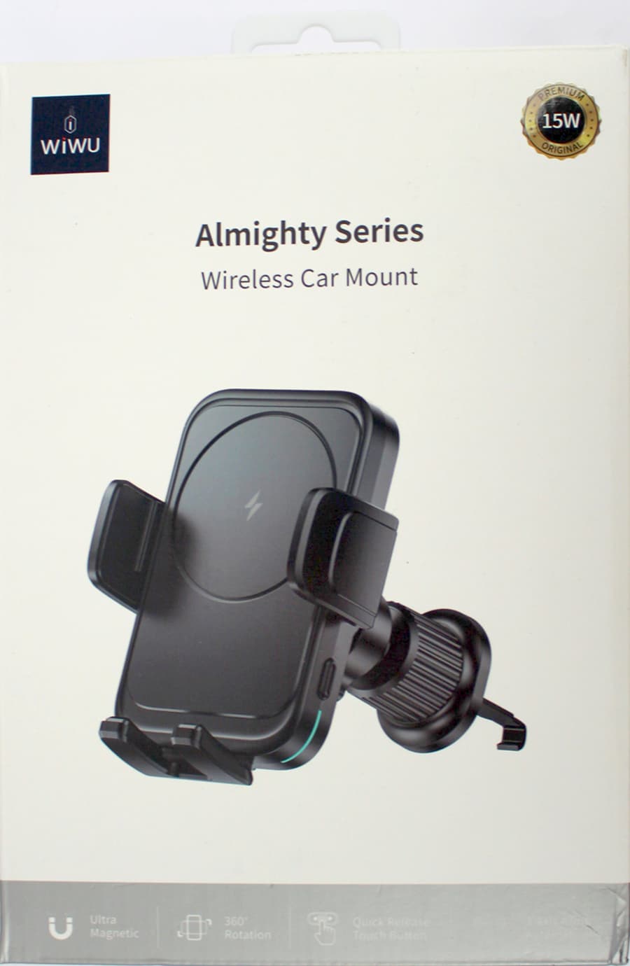 Автотримач WIWU Universal Automatic Wireless car charger Black №CH-321/Breidon — купити | Канцелярський Сад