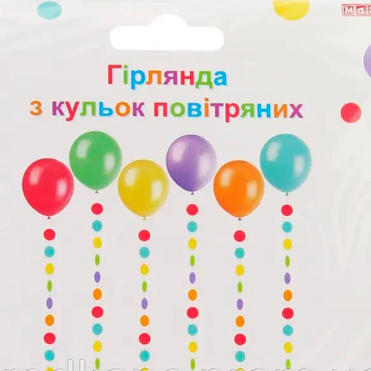Гірлянда-штора з кульок повітряних №MX21030207 — фото 3