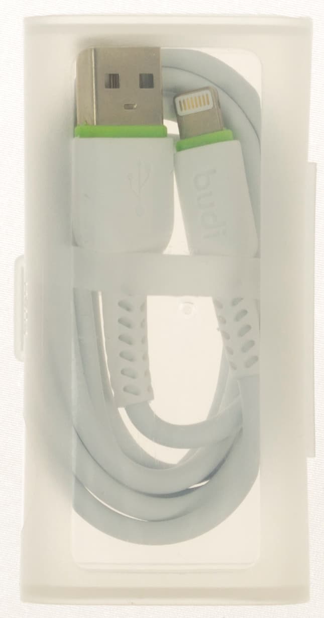Кабель USB > lightning Budi 2.4A 1м в тубусі №158L/Breidon — купити | Канцелярський Сад