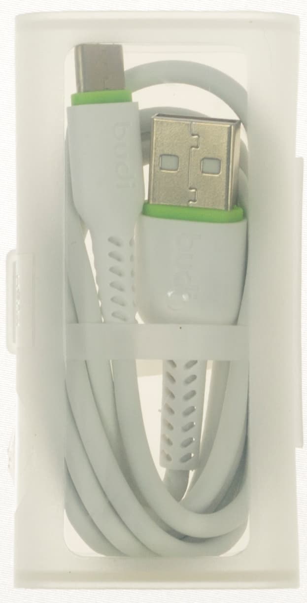 Кабель USB > Type-C Budi 2.4A 1м в тубусі №158T/Breidon — купити | Канцелярський Сад