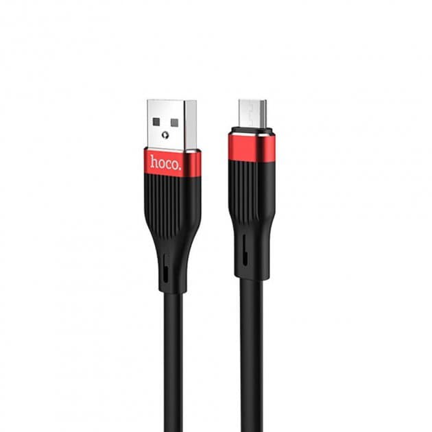 Кабель USB > microUSB HOCO U72 1.2м black — купити | Канцелярський Сад