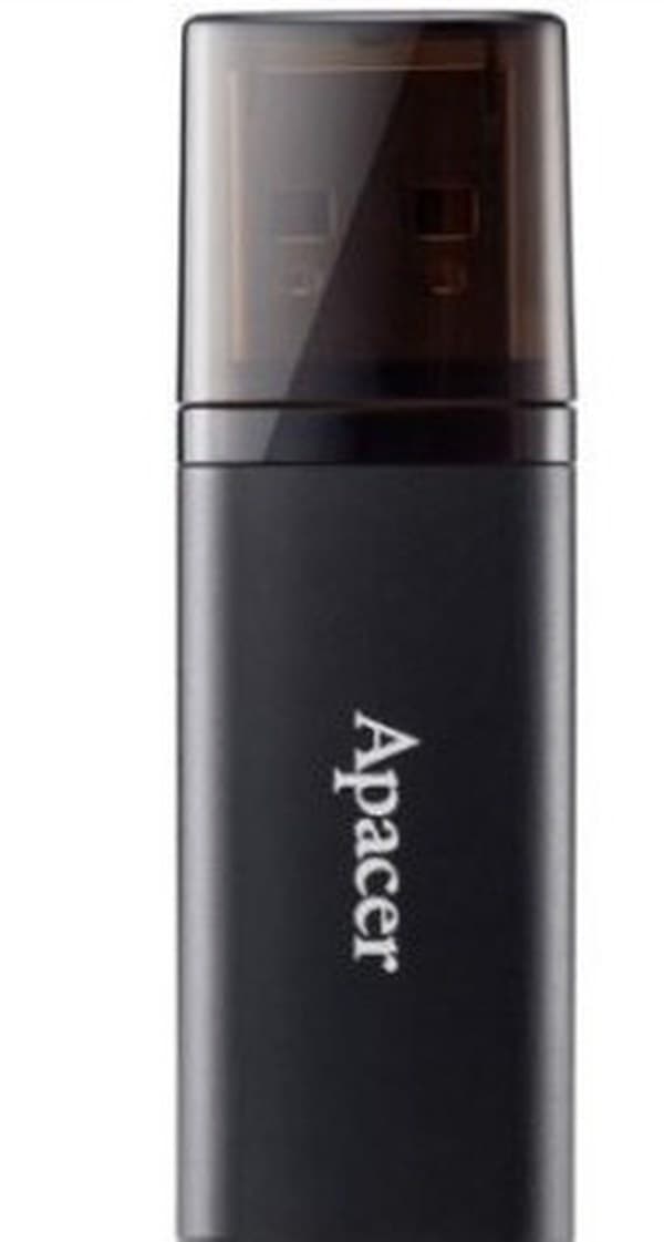 Флеш-пам`ять 64GB "Apacer" AH25B USB3.1 black №7102 — купити | Канцелярський Сад