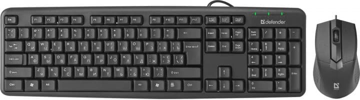Клавіатура+мишка Defender Dacota C-270 USB black №45271 — купити | Канцелярський Сад