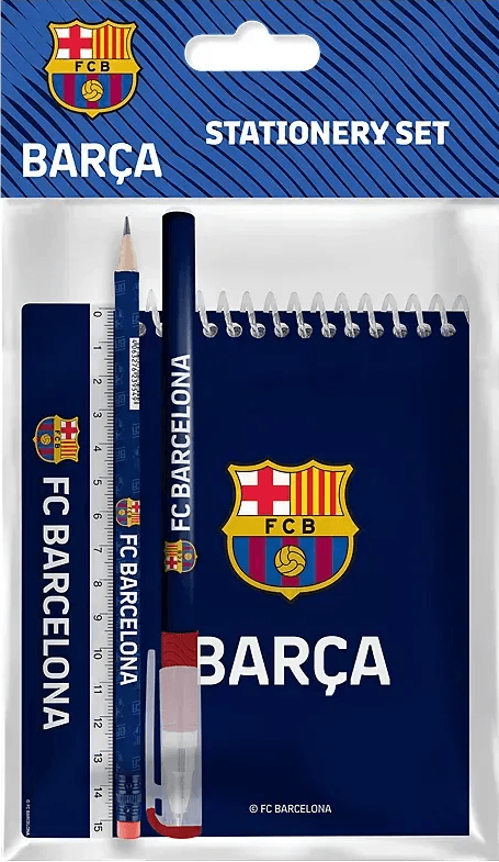 Набір канцтоварів 4 предм. "Kite" FC Barcelona №BC25-S03 — купити | Канцелярський Сад