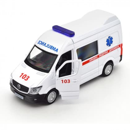 Автомодель "Technodriver" Mercedes-Benz Sprinter.швидка №250344U/КіддіСвіт — фото 4