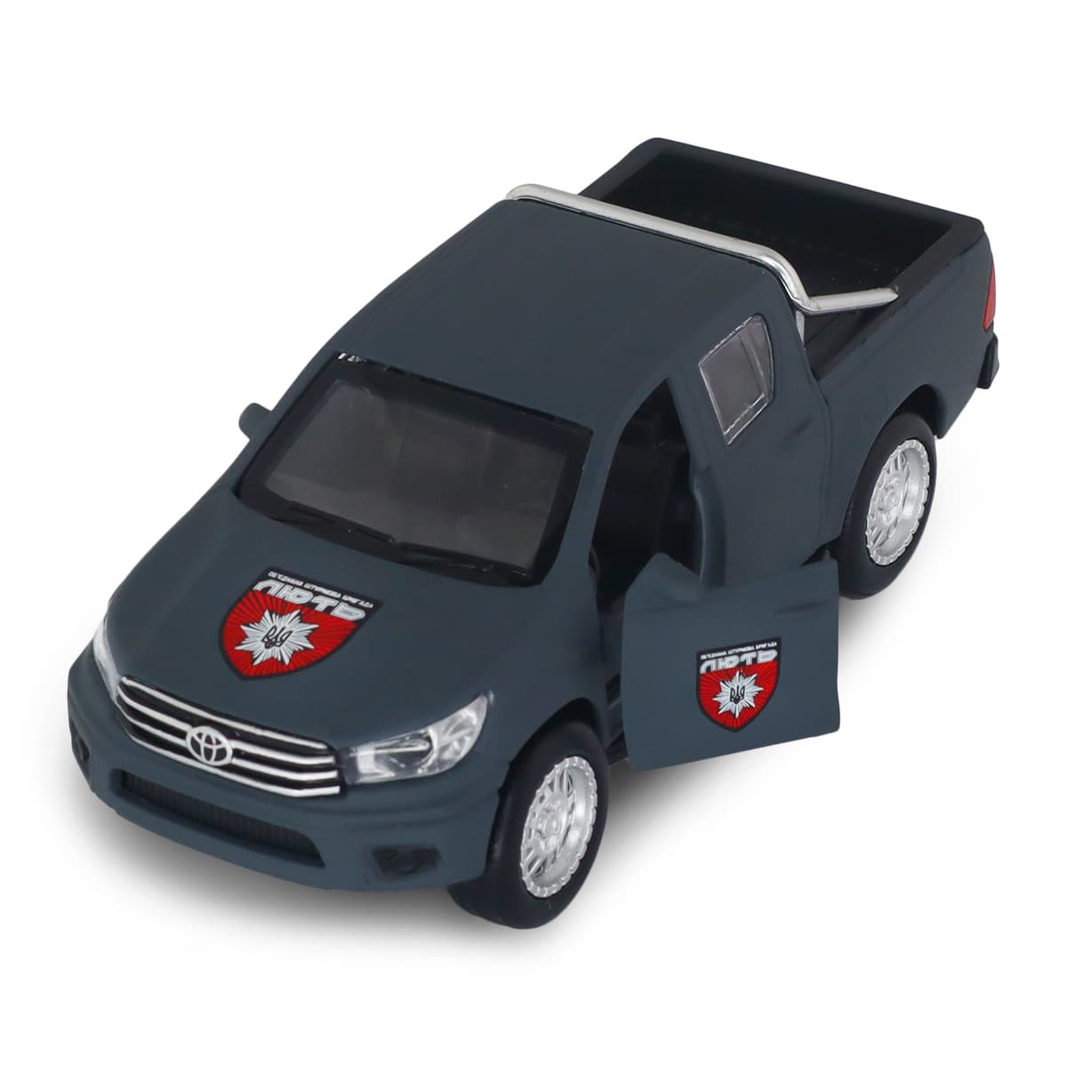 Автомодель "Technodriver" Шеврони Героїв Toyota Nilux ОШБр НПУ Лють №KM6118F/КіддіСвіт — фото 3