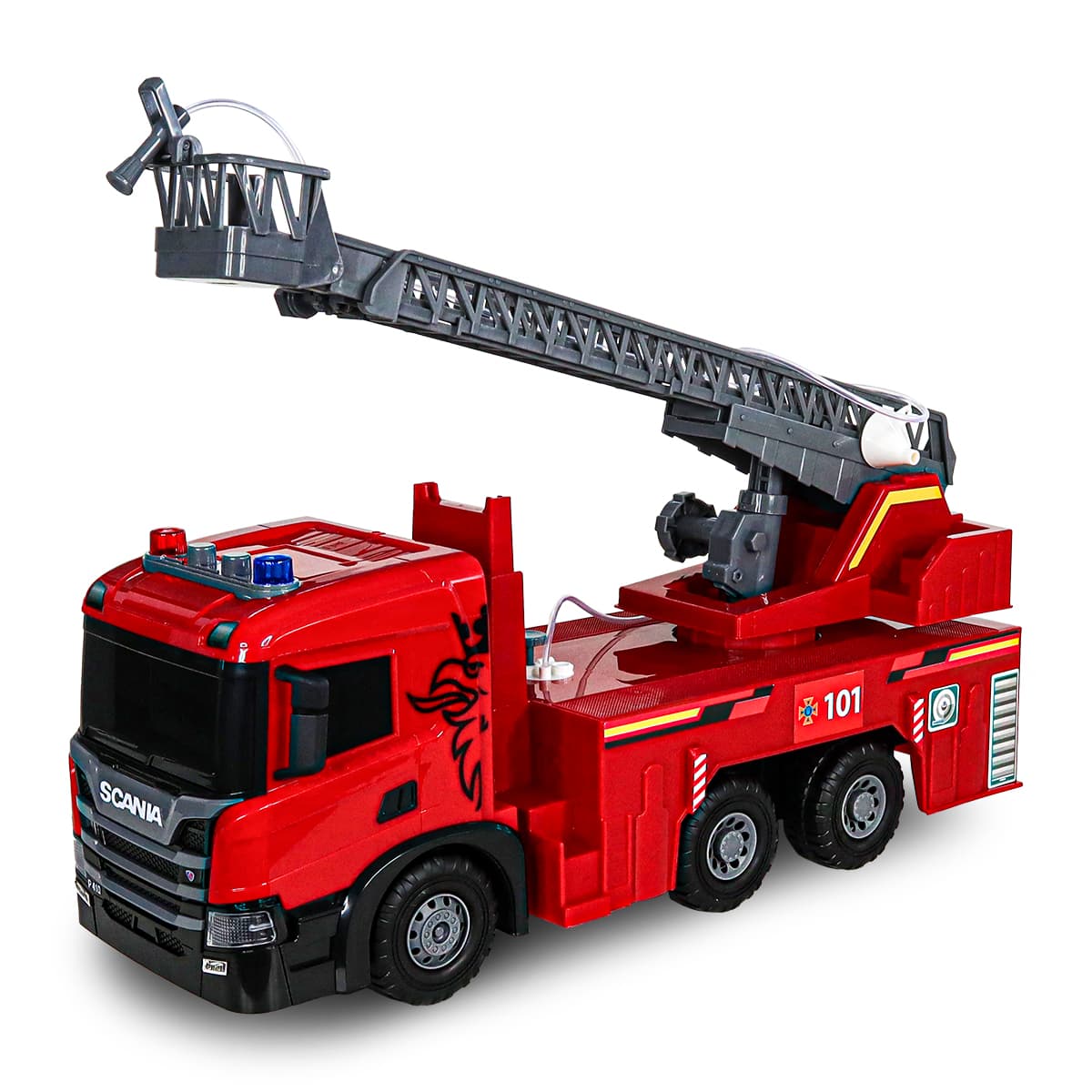 Автомодель "Technodriver" SCANIA Пожежна машина (світло, звук) №5005KS/КіддіСвіт — фото товару | Канцелярський Сад