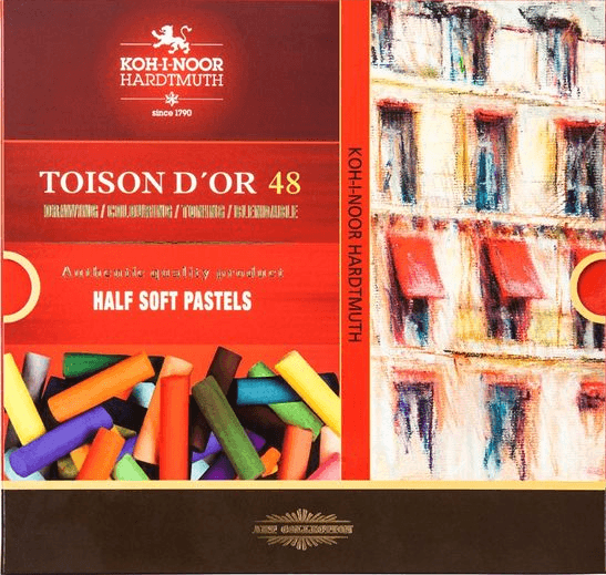 Крейда-пастель "Koh-i-noor" "TOISON D'OR" №8546 48кольор. — купити | Канцелярський Сад