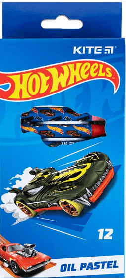 Пастель масл. "Kite" №HW24-071 Hot Wheels 12кольор. — купити | Канцелярський Сад