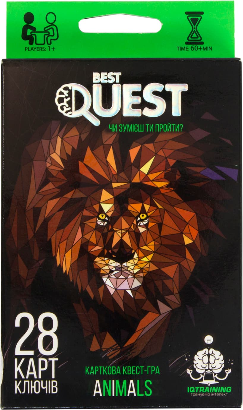 Гра-квест "Best Quest" картк.,укр.,"DankoToys" №BQ-01-01U.02U.03U.04U — купити | Канцелярський Сад
