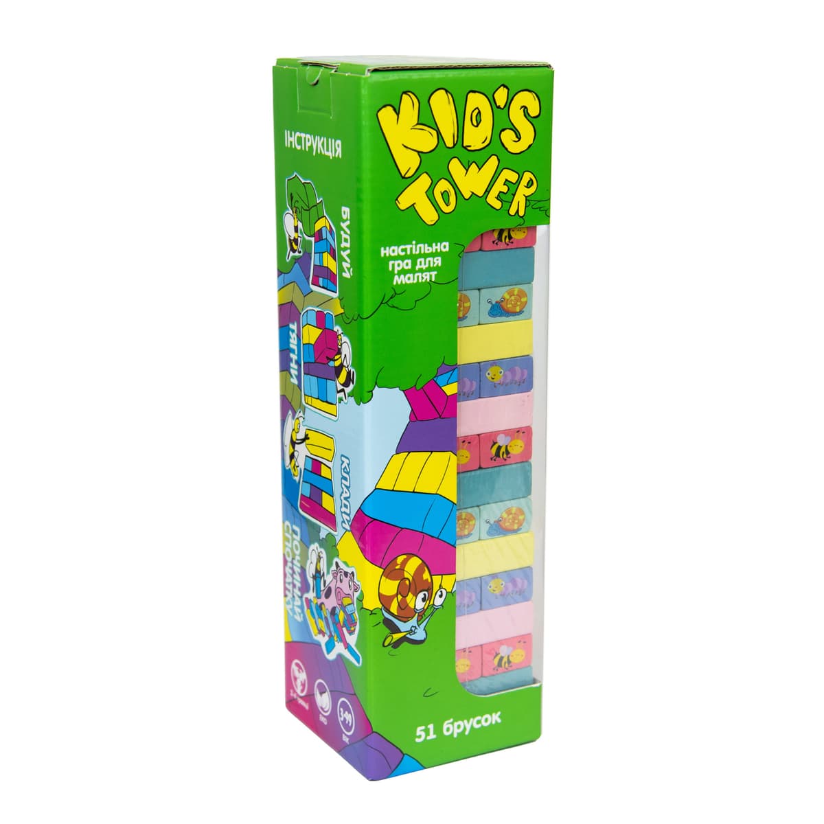Гра "Kid's Tower" в кор-ці,28х8,2х8,2см №30863/Strateg — купити | Канцелярський Сад