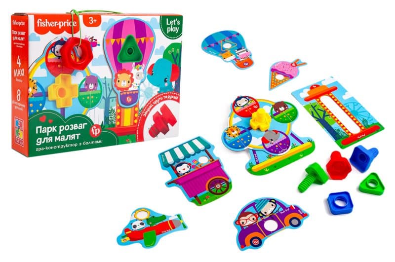 Гра-конструктор "Fisher Price. Парк розваг для малят" укр. №VT2905-21 — купити | Канцелярський Сад